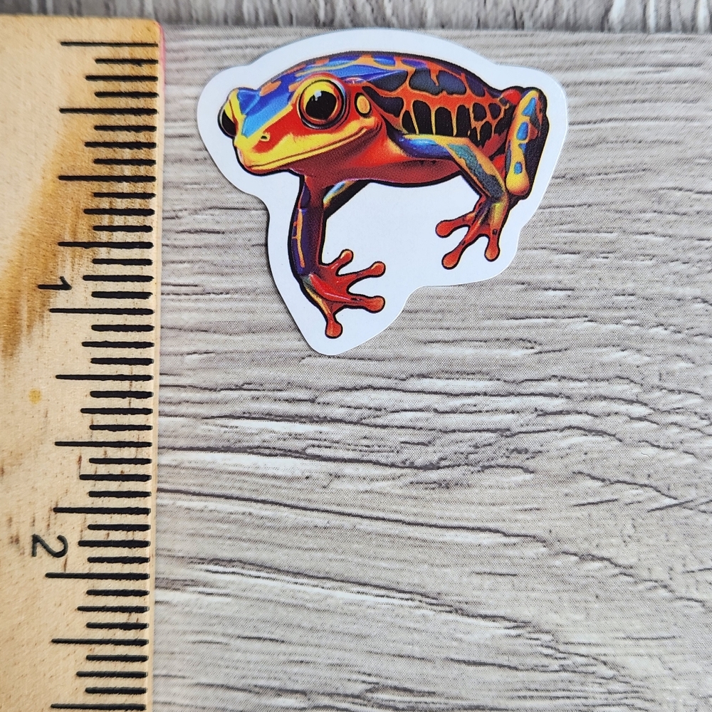 10 for $10 Funky Frog Stickers  Psychedelic Frogs Animal Sticker